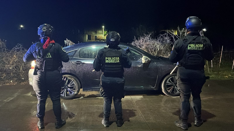 Recupera Policía Morelia vehículo robado