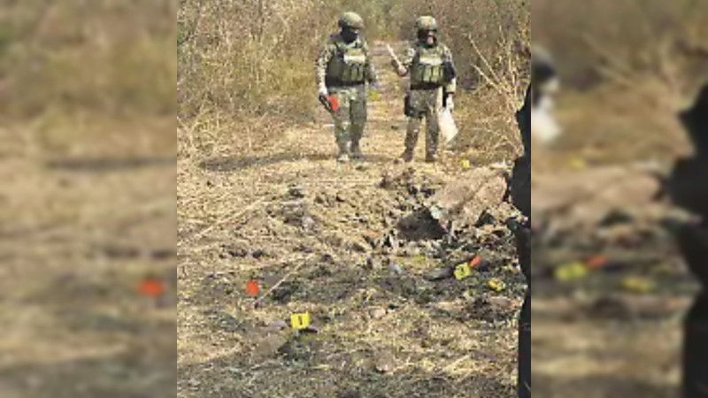 Explosión de mina terrestre deja dos militares gravemente heridos en Tepalcatepec, Michoacán 