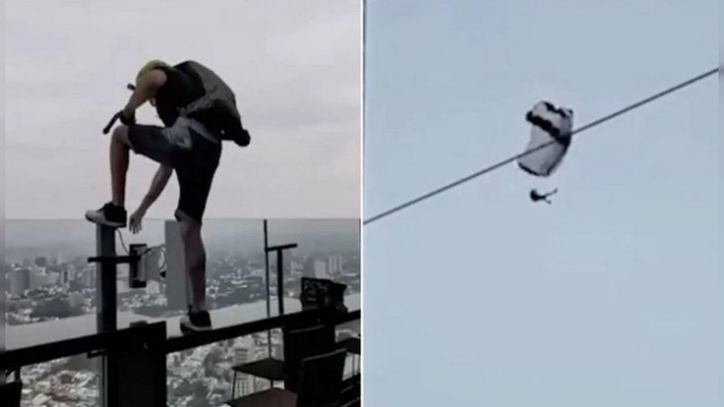 Clausuran terraza del Hotel RIU en Guadalajara tras salto ilegal de paracaidista