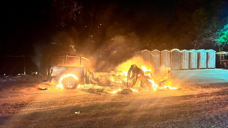 Enfrentamiento armado deja dos policías de Tamaulipas heridos y una patrulla incendiada