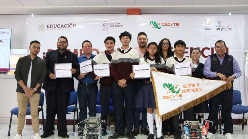 Jóvenes del Cecytem llevarán su talento al Mundial de Robótica en EE.UU.