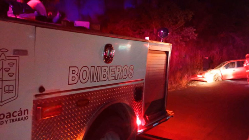 Se registra choque en la Morelia-Pátzcuaro