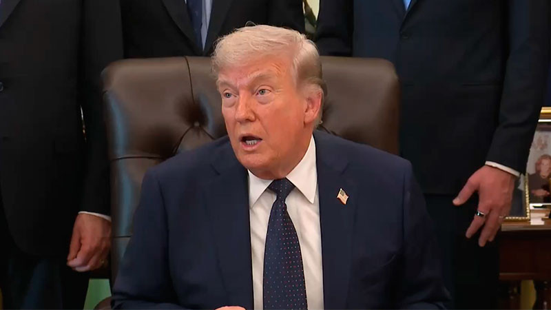 Asegura Donald Trump que no tiene urgencia por concluir el conflicto contra Irán