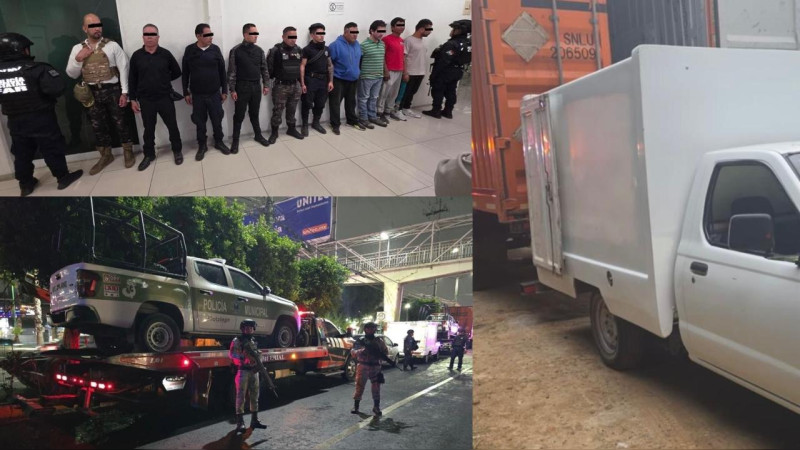 Caen 10 por robo de carga en Edomex… y seis eran policías municipales, incluido su comisario