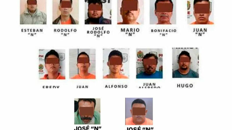 Dan 70 años de prisión a 13 personas involucradas en multihomicidio en Las Choapas, Veracruz