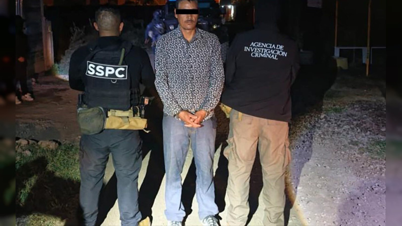 Cae en Uruapan, Michoacán, presunto líder de red de reclutamiento y tráfico de estupefacientes 