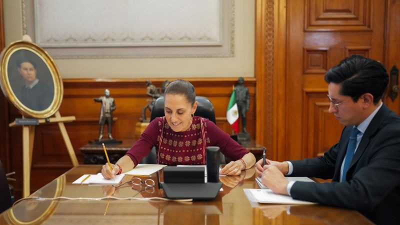 Claudia Sheinbaum acuerda con la Unión Europea realizar cumbre en México el 22 de mayo