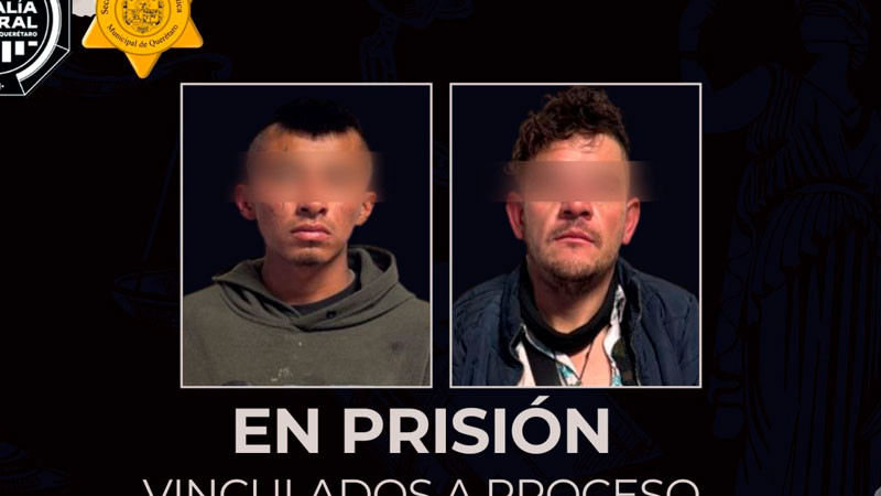 Dos hombres en prisión por robo con violencia en estación de gas en Querétaro
