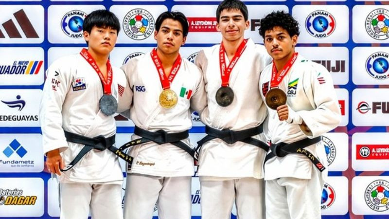Judoca mexicano conquista oro en Panamericano Junior rumbo a Dakar 2026
