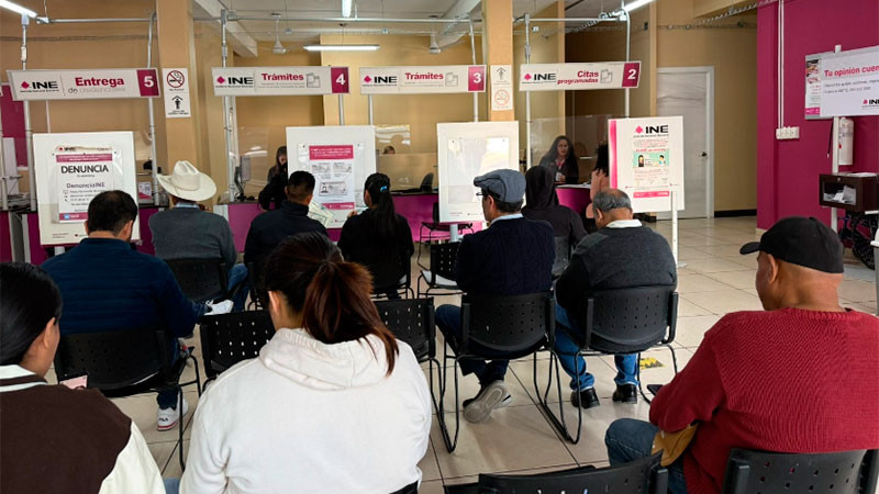 Registra INE Querétaro más de 100 mil trámites en los 17 módulos 